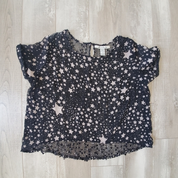 AMERICAN RAG Sheer Top - Picture 1 of 4